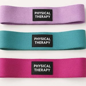 Fabric Resistance Bands for Physical Therapy and Rehabilitation Workouts
