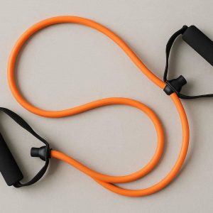 8 Pilates Resistance Band with Soft Handles for Stretching and Toning